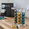 bremermann Kapselhalter für NESPRESSO Kapselständer, Kapselspender für 30 Kapseln (Chrom)