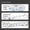 AstroLuominate Dimmable Crystal LED Chandelier(3000-6500K) for High Ceiling – Remote