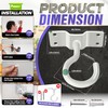 [Upgraded] 200LBS 8Pcs Rotatable Ceiling Hooks with 4 Screw Points