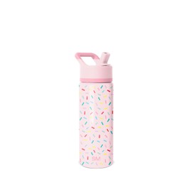 Simple Modern Kids Summit Water Bottle with Straw Lid | 18oz Stainless Steel Cup Insulated Tumbler for Toddlers, School | Confetti