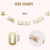 One Lucky Duck Banner - Duck Hunting Decor Gold Banner,