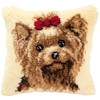 Vervaco Yorkshire Terrier Latch Hook Cushion, Multi-Colour