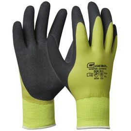 Gebol Winter Extreme Waterproof Work Gloves High Grip Seamless Winter Gloves Warm Inner Lining Men Size XXL (Size 11) Green/Black 1 Pair