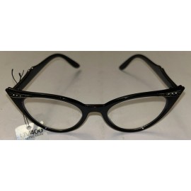 Unbranded Cat Eye Eyeglass Classic Pattern Rhinestones Black Costume Cosplay Witch