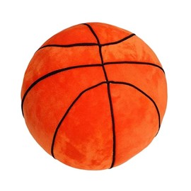 XZJMY Basketball Plush Pillow,Stuffed Sports Throw Plush Toy,Decorative Round Large Basketball Pillow, 3D Ball Shaped Throw Pillows Gift for Girls or Boys (11", Orange)