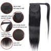 SAKALAKA Ponytail Extension Human Hair Clip in Pony Tail Hair