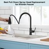 DEERFEI Pull Down Kitchen Faucet Spray Head Replacement, 3-Function Nozzle