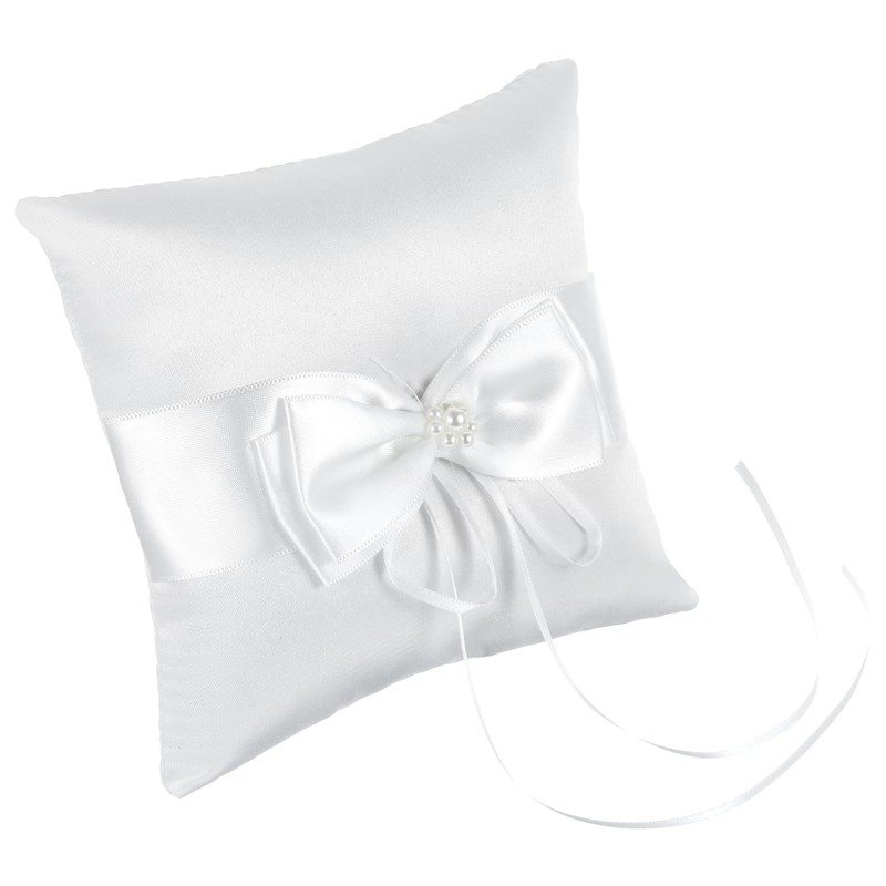 Bruislard 14 x 14 cm Wedding Bowknot Ring Bearer Cushion