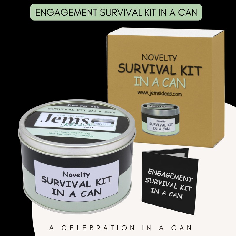 Engagement Survival Kit in a Can – Funny Gift for