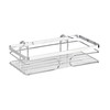 WENKO Wandablage Premium, Offener Wand-Caddy, Rostfreier Edelstahl/Kunststoff, 24 x 6,5
