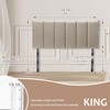HAOBO Home Upholstered Headboard Foldable King Size Headboards Eastern King/California