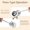 2pes Stainless Steel Tea Strainer，Baker's Dusting Wand for Sugar, Flour
