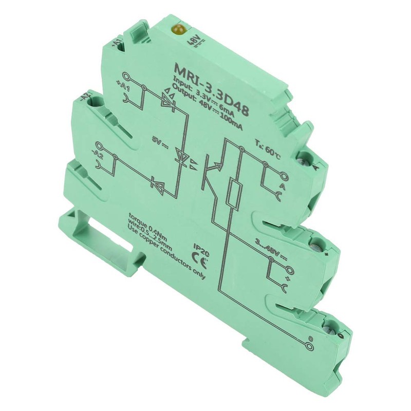 MRI-3.3D48 Optocoupler Relay, Photoelectrical Coupler Isolating PLC Relay Module Input