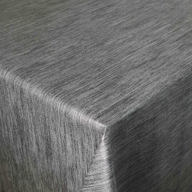 DecoHomeTextil Oilcloth, Waxed Tablecloth, Garden Tablecloth, Robust Linen Embossing, Washable, Bound Edges