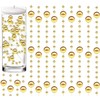 50 Pcs Pearl String for Floating Candles Centerpiece, Gold Faux