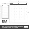ALEZEL Dry Erase Calendar for Fridge Magnetic, Refrigerator Calendar Whiteboard