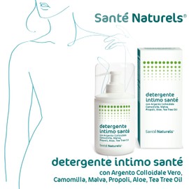 Intimreiniger 300 ml ● Reiniger mit echtem kolloidalem Silber, Kamille, Malve, Propolis, Aloe und Teebaumöl ● Antibakterielle, schützende und reinigende Wirkung ● Made in Italy