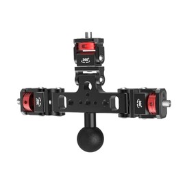 CS PRIORITY Universal-Kamera-Erweiterungsplatte aus Aluminiumlegierung, 1/4-Zoll-Schraube, Dreifach-Halterung, für Stative, Selfie-Sticks (2,5 cm Schneckenkopf)