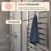 Avilia - Set 10 Ganci Bianchi Appendiabiti Scaldasalviette Universali in