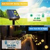 Suyoo Solar-Lichterkette für Außen, 12M 100 LED Kristall Globe Lichter,