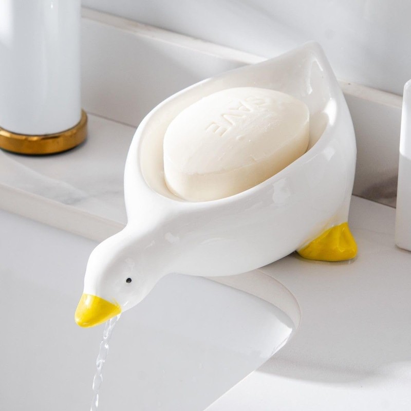 Soap Holder Soap Dish Duckie Soap Layer Draining Soap Box