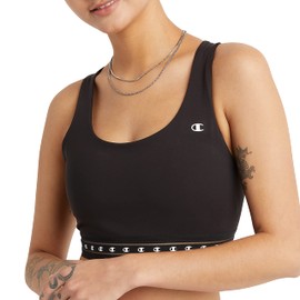 Champion Women's, Absolute, Moisture Wicking, Moderate Support Sports Bra, Black Print, X-Small
