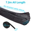 Cable Protector, 6M Cable Management Flame Retardant Tube, Cable Protector