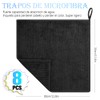 Paños de Limpieza de Microfibra, 8 Piezas, 30 x 30