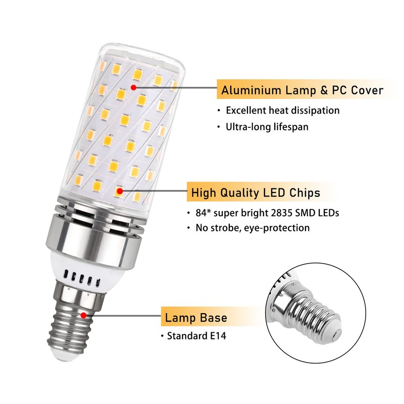 Akynite E14 LED 12 W Neutral White 4000 K, 1450
