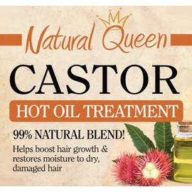 SFC Natural Queen Castor Hot Oil Treatment 7.1 oz - Moisturizing Hot Oil Treatment for Dry, Damaged Hai with Natural Castor Oil for Hair Growth