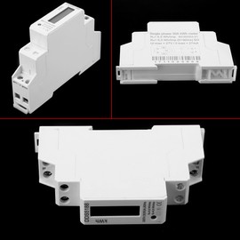LCD Digital Electricity Meter, DDS5188 Electricity Meter, AC Meter, Single-Phase DIN Rail 5-30 A, Electronic Energy KWh Meter for DIN Rail