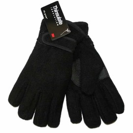 Kids THINSULATE FLEECE GLOVES GL114 8-9 Years Black