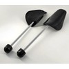 2 Pairs Black Plastic Shoe Tree Stretcher Shaper Portable Men