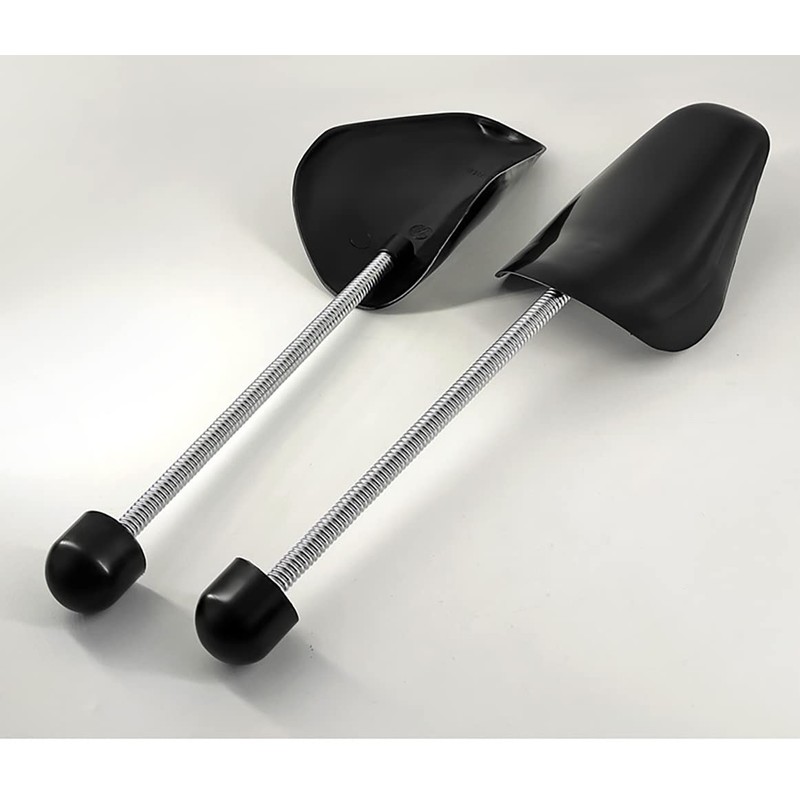 2 Pairs Black Plastic Shoe Tree Stretcher Shaper Portable Men