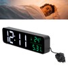 LED Music Alarm Clock 5 Adjustable Brightness 12/24H Large Display