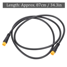 Electric Bicycle Cable Connector, 87cm/34.3in 3 Pin Waterproof Cable Conversion Adapter Cable for for Bafang Electric Bicycle (Female?Femal)