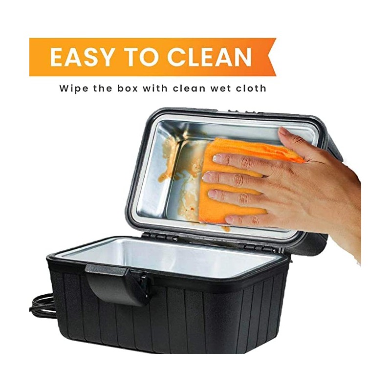 Zento Deals Heating Lunch Box – 12V Portable Mini Electric