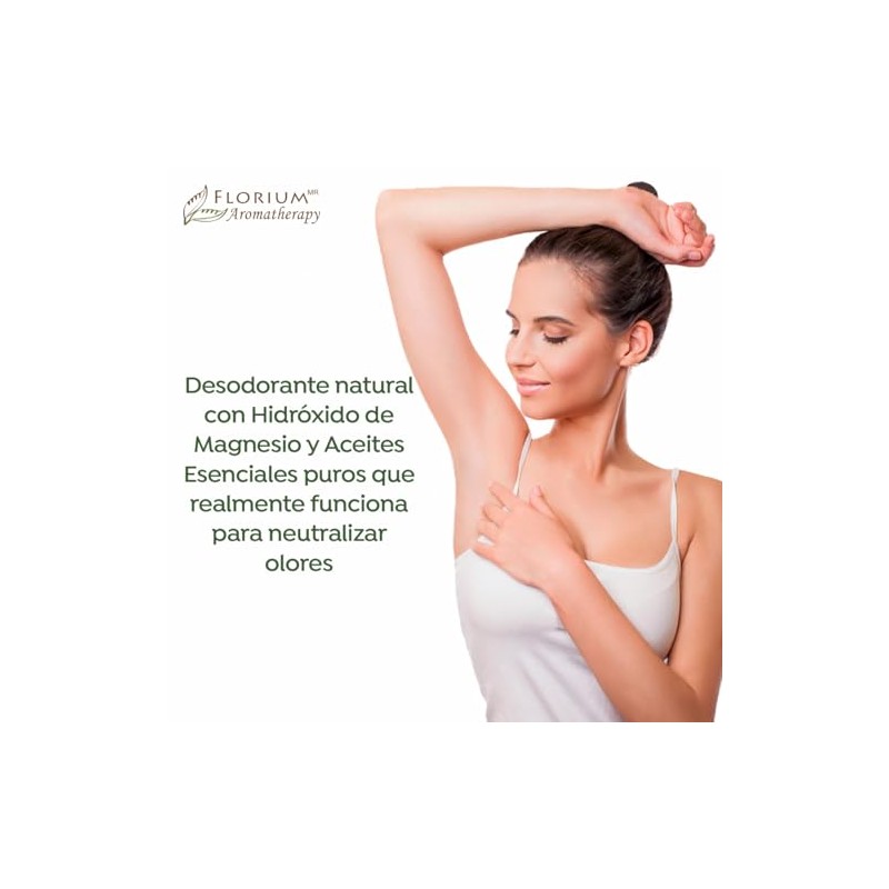 DESODORANTE NATURAL DE MAGNESIO CON ACEITES ESENCIALES PUROS DE MENTA