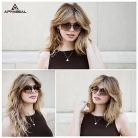 Appassal Retro Polarized Aviator Sunglasses Vintage Hexagonal Metal Frame Sun Glasses AP3634,Black/Grey