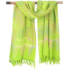 Guru-Shop Bali Batik Sarong for Men and Women, Wall Hanging, Wrap Skirt, Sarong Dress, Beach Towel, Beige, Synthetic, Size: One Size, Sarongs, Beach Towels, Alternative Clothing - Design 25