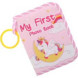 My First Family Album Dinosaur Photo Album unicorn Photo Album Soft Cloth Photo Book Memory Book Keepsake Book (Pink Unicorn)