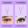 Natuhana 2D U Shape Lash Extensions Easy Fan Russian Volume