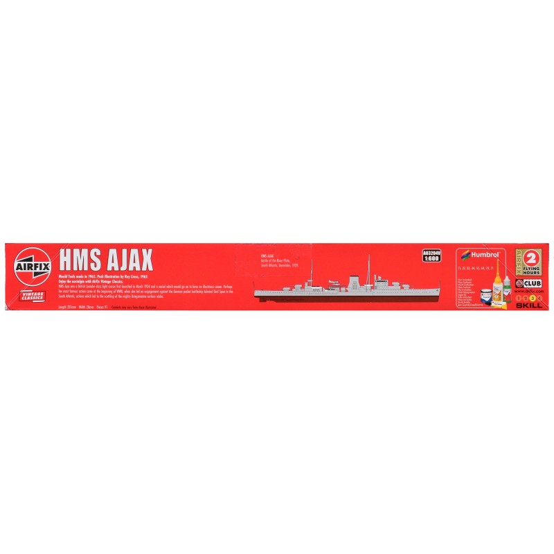 Airfix DCD Level 3 HMS Ajax Light Cruiser 1/600 Plastic