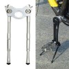 Gearoop Bicycle CoolStand Alloy Adjustable Side Stick 33-39 mm, Silver,