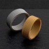 WOYNJI Men's Women's Stainless Steel Mesh Ring Wedding Band Comfort