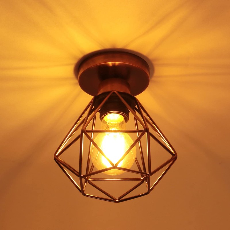 TOKIUS Ceiling Light 16 cm Vintage Ceiling Light in Industrial