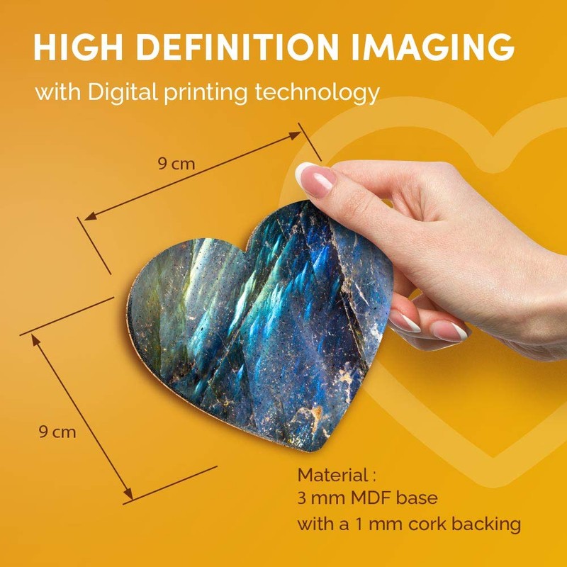 Destination Vinyl ltd Great Coasters (Set of 2) Heart -