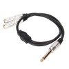 1/4 Inch Stereo Splitter Y Cable Aluminum Alloy Shell 6.35mm