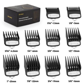 YINKE Trimmer Aufsätze Aufsteckkamm Set für Wahl Haarschneidemaschine Magic Clip Trimmer Rasierer , 10 Schnittlängen sind 1.5mm, 3mm, 4.5mm, 6mm, 10mm, 13mm, 16mm, 19mm, 22mm,25mm