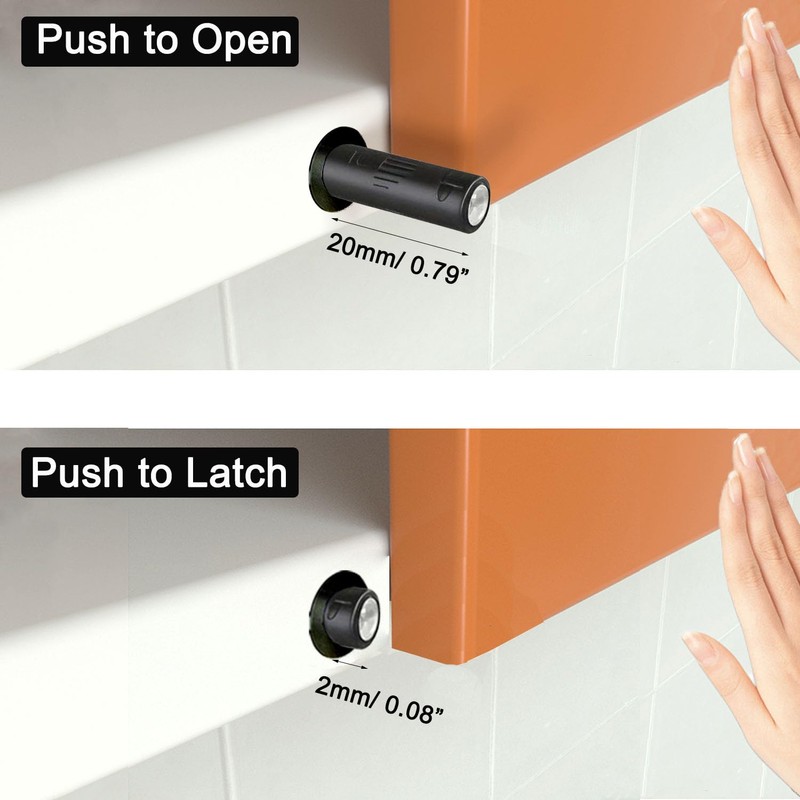 2.87" Push to Open Cabinet Hardware CBRIVE 10 Pack Push